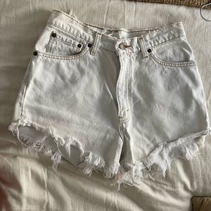 Levi’s super high waisted shorts
